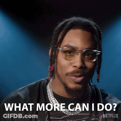 Man Wearing Sunglasses And Necklace Saying What GIF