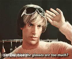 Man Wearing Sunglasses Asking If Too Much GIF