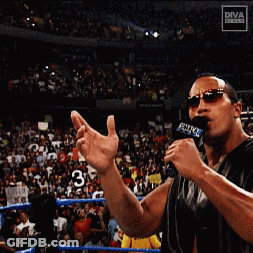 Man Wearing Sunglasses Holding Microphone GIF