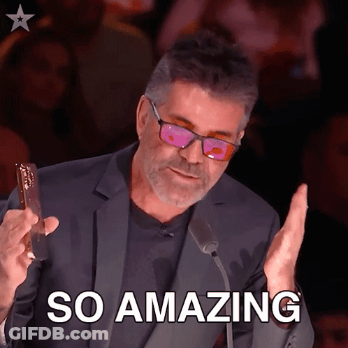 Man Wearing Sunglasses Holding Trophy Says So Amazing GIF