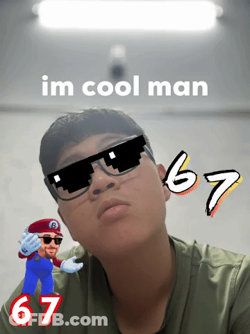 Man Wearing Sunglasses Im Cool Man 67 GIF