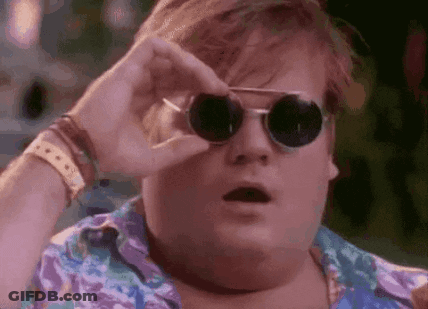 Man Wearing Sunglasses Looking Through Glasses GIF