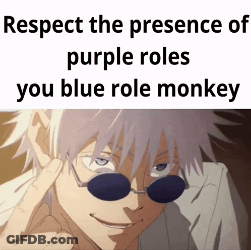 Man Wearing Sunglasses Respect Purple Roles GIF