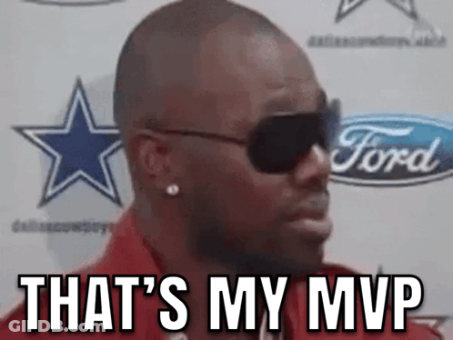 Man Wearing Sunglasses Saying MVP GIF