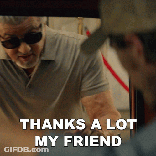 Man Wearing Sunglasses Saying Thanks GIF