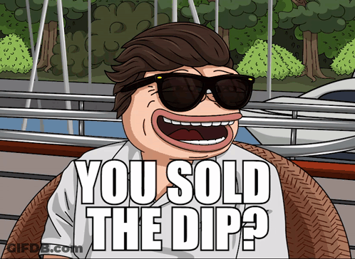 Man Wearing Sunglasses Saying You Sold The Dip GIF