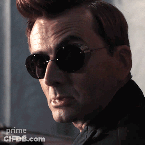 Man Wearing Sunglasses With Prime Logo GIF
