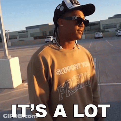 Man Wearing Support You Frenz Sweatshirt GIF