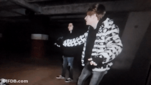 Man Wearing Supreme Sweatshirt GIF