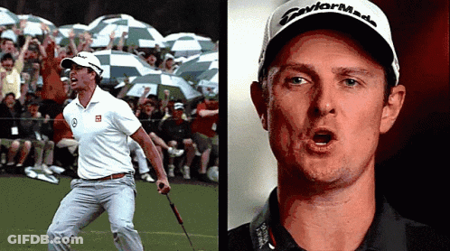 Man Wearing Taylormade Hat Holding Golf Club GIF