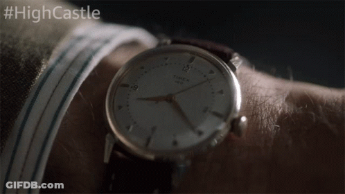 Man Wearing Timex Watch With Highcastle Hashtag GIF