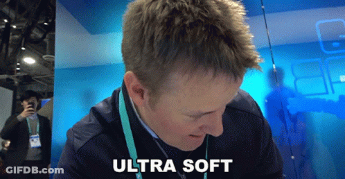 Man Wearing Ultra Soft Lanyard GIF