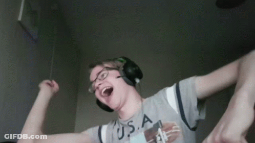 Man Wearing USA Shirt And Headphones GIF