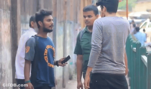 Man Wearing Watch The World T-Shirt GIF