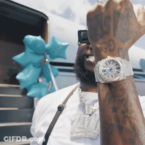 Man Wearing Watch With 99 GIF