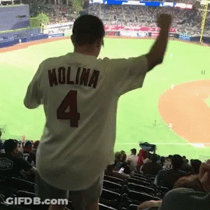 Man Wearing White Jersey Number 4 GIF