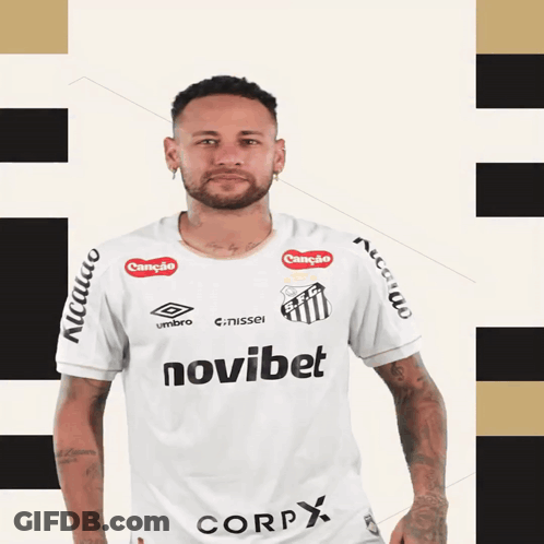 Man Wearing White Novbet Shirt GIF