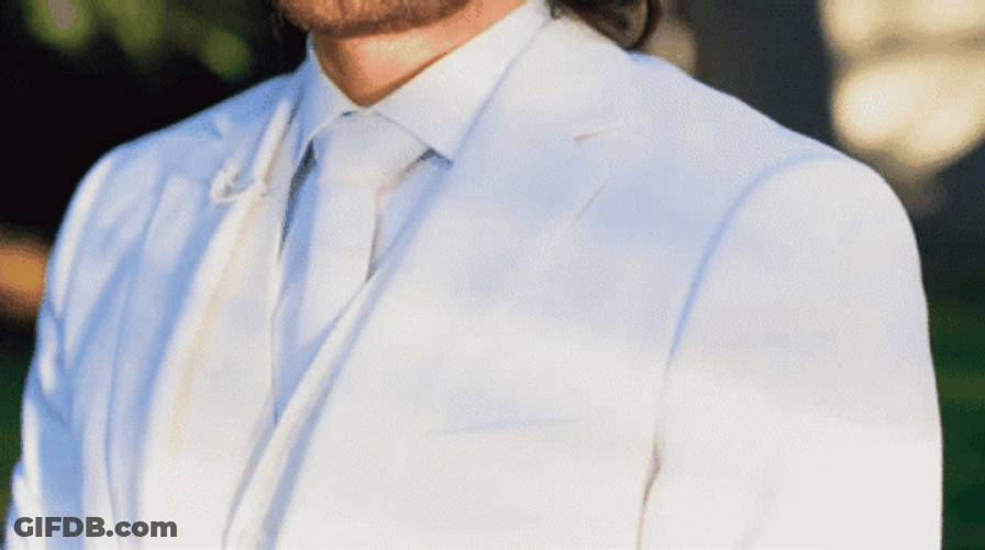 Man Wearing White Suit GIF