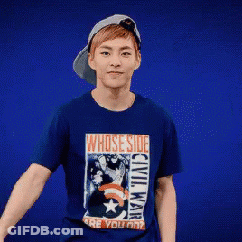 Man Wearing Whose Side Civil War T-Shirt GIF