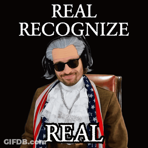 Man Wearing Wig And Sunglasses Real Recognize Real GIF