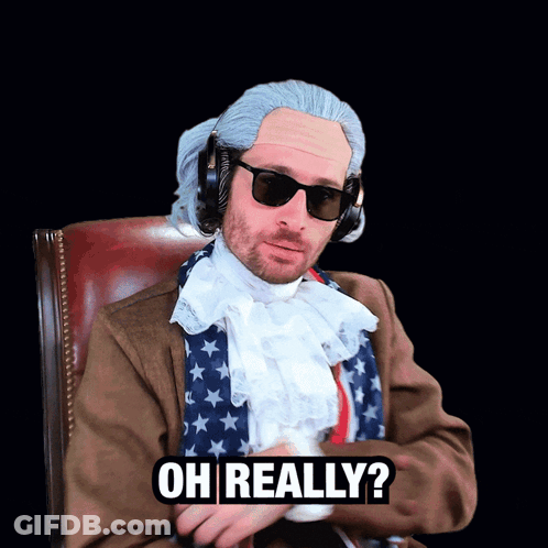 Man Wearing Wig And Sunglasses Saying Oh Really GIF