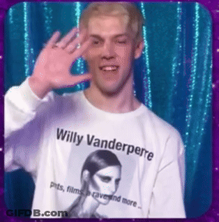 Man Wearing Willy Vanderperre Shirt GIF