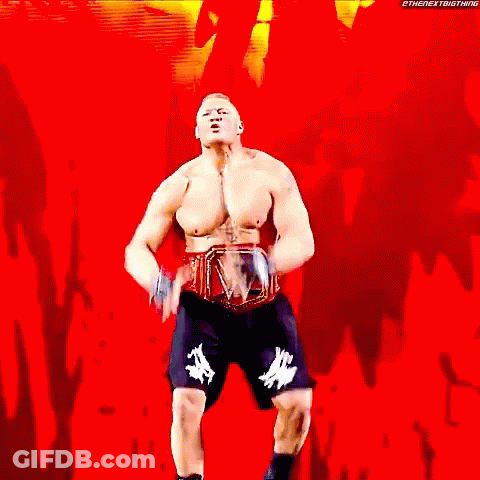 Man Wearing Wrestling Belt With W GIF