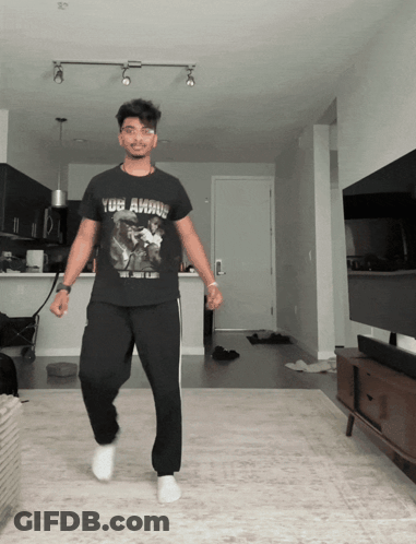 Man Wearing Yob Ahrue T-Shirt GIF