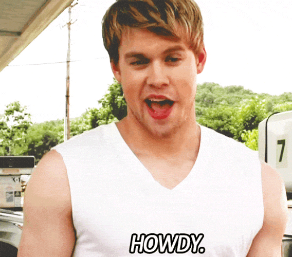 Man Weird Face Calling Uncle Howdy GIF