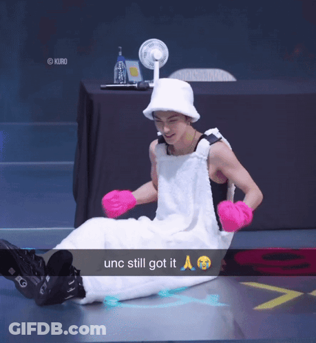 Man White Hat Pink Gloves Unc Still Got It GIF