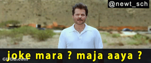 Man White Shirt In Field Joke Mara Maja Aaya GIF