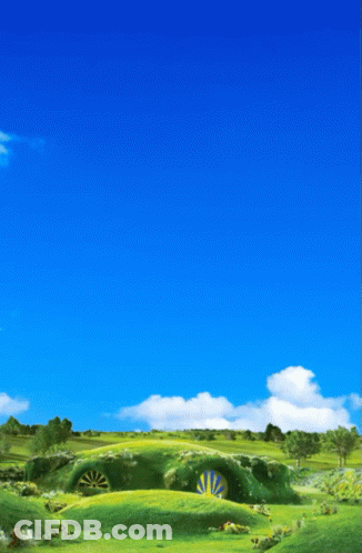 Man Who Sold The World Pushing Blue Balloon GIF