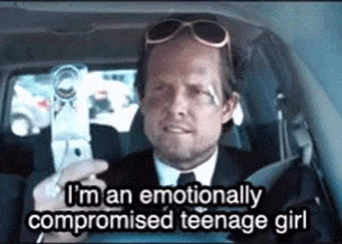 Man Who Thinks He Is A Girl Driving GIF