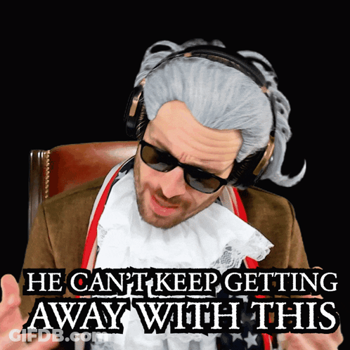Man Wig Sunglasses Cant Keep Getting Away GIF