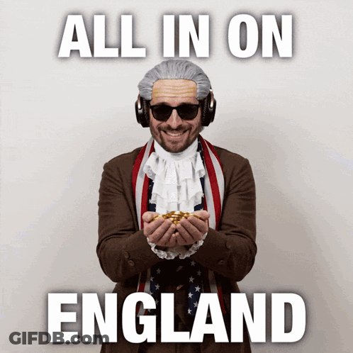 Man Wig Sunglasses Gold All In On England GIF