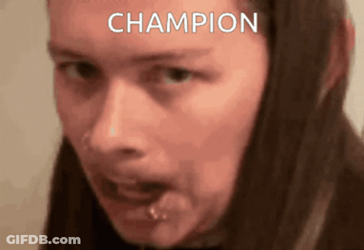 Man Winking Champion GIF
