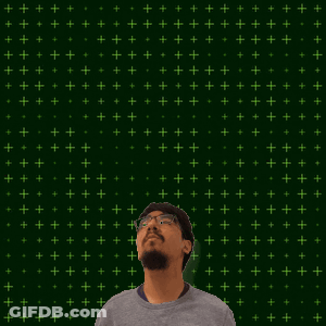 Man With 4 And 0 On Green Background GIF
