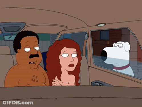 Man With 666 Tattoo Sits Next To Woman And Dog In Car GIF