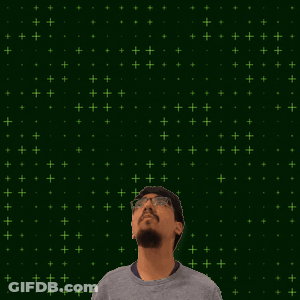 Man With 7+10 On Green Background GIF