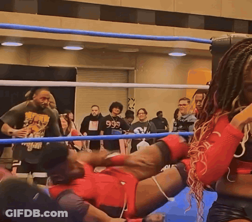 Man With 999 Shirt In Boxing Ring GIF