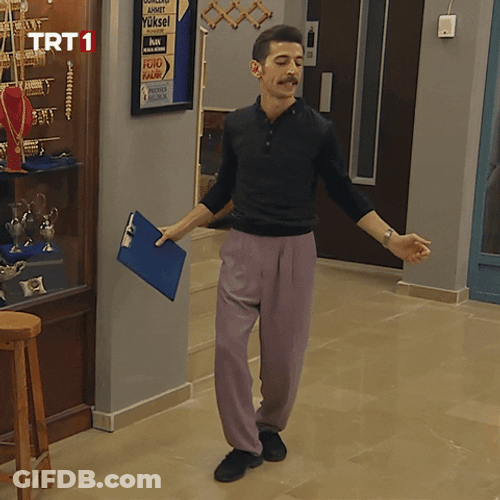 Man With A File Funny Dance GIF