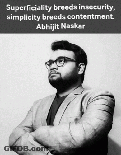 Man With Abhijit Naskar Quote GIF