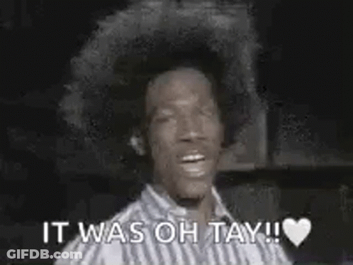 Man With Afro Giving Thumbs Up Saying Oh Tay GIF