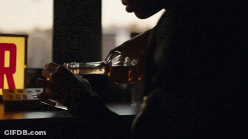 Man With Alcohol Bottle And R Sign GIF