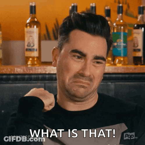 Man With Alcohol Bottle Saying What Is That GIF