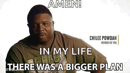 Man With Amen In My Life There Was A Bigger Plan Shirt GIF