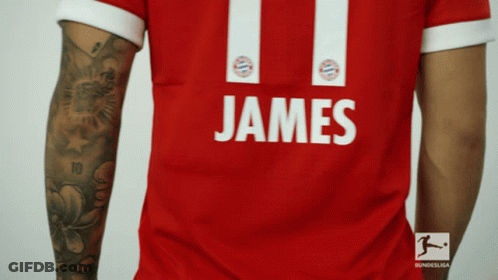 Man With Arm Tattoo In Red Shirt James GIF