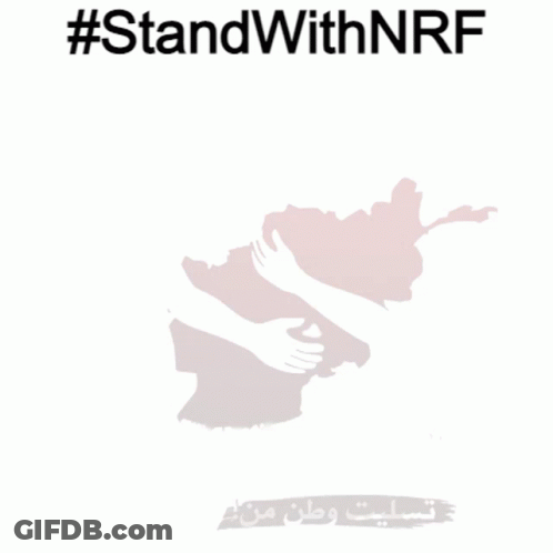 Man With Arms Crossed At #Standwithnrf Sign GIF