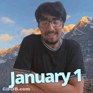 Man With Arms Crossed January 1 GIF