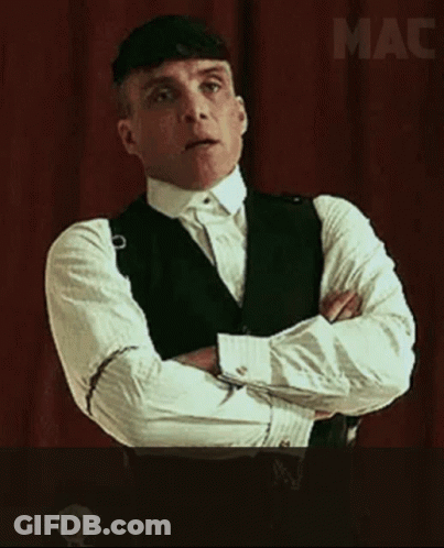 Man With Arms Crossed Saying I Go On GIF